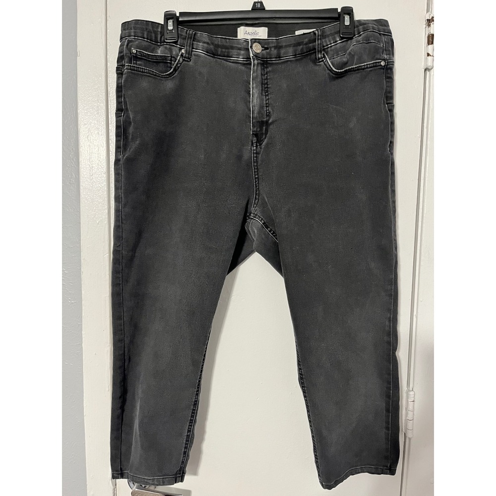 Angels Forever Young 360 Sculpt‎ Skinny Jeans Washed Black Women Plus Size 22W